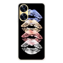 Чехол Стильные девушки на Realme C56 (Губы)