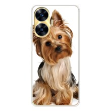 Чехол (ТПУ) Милые собачки для Realme C56 (Собака Терьер)