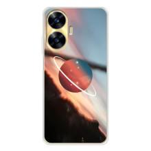 Чехол (ТПУ) с планетами на Realme C56 – Сатурн