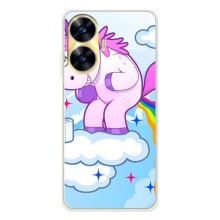 Чехол Unicorn на Realme C56 (Радуга единорожка)