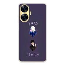 Чехлы Венсдей на Realme C56 Уэнсдей (AlphaPrint) (Уэнздей и подруга)