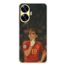 Чехол с футболистом Ламин Ямаль Realme C56 (Ямаль аниме)