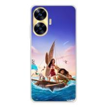 Чехол с мультфильмом Моана Realme C56 (Моана и Мауи)