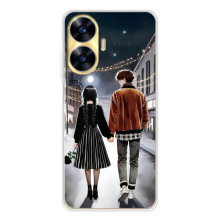 Чехол с дизайном Венздей 2 на Realme C56 – Уэнсдей и Тайлер