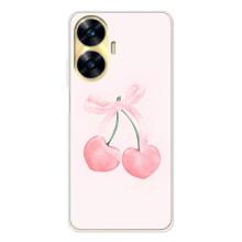 Чохол з розовим принтом для Realme C56