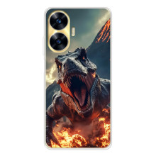 Чехол с картинкой «Хищники» для Realme C56 – Динозавр
