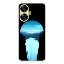 Летний Чехол на Realme C56 – Синий Водопад