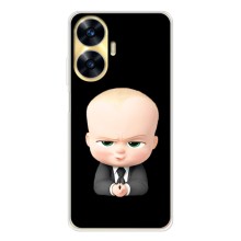 Мультяшный принт на Чехол для Реалми С56 (Бос)