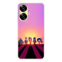 Силіконовый Чохол на Realme C56 з картинкою Brawl Stars (Персонажі на заході сонця)