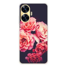 Чехлы с тематикой "ЦВЕТЫ" на Realme C56 (Бутоны)