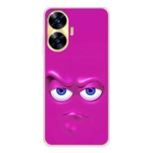 Силиконовые Чехлы (смешные стикеры) для Realme C56 – Хитрая мордочка