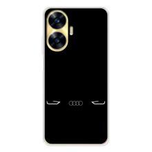 Силиконовый бампер с картинкой машины на Realme C56 – Силует Audi