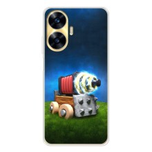 Силиконовый Чехол (атрибутика Клеш Роял) для Realme C56 – Пушка