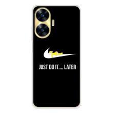 Силиконовый Чехол на Realme C56 с картинкой Nike (Later)