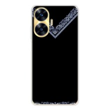 Силиконовый Чехол на Realme C56 (Воротник вышиванки)