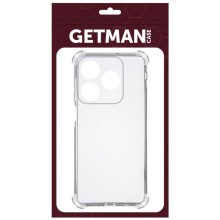 TPU чехол GETMAN Ease logo усиленные углы Full Camera для Realme C61 4G / C63 4G – Прозрачный