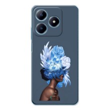Чехлы (ART) Цветы на Realme C61 (VPrint) (Цветы на голове)