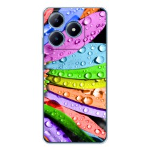 Чехлы (ART) Цветы на Realme C61 (VPrint) (Семицветик)