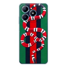 Чехлы ГУЧЧИ для Реалми С61 (AlphaPrint) (Gucci змия)
