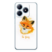Чехлы с картинкой Лисички для Realme C61 (VPrint) (Девочка Лиса)