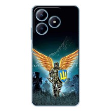 Чехлы с картинкой ЗСУ для Realme C61 (AlphaPrint) (Солдат ЗСУ)