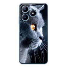 Чехлы с Котиками для Realme C61 (VPrint) (Серый Кот)