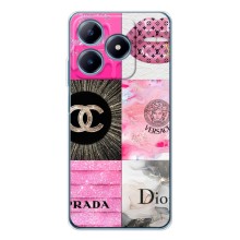 Чехол (Dior, Prada, YSL, Chanel) для Realme C61 (Модница)