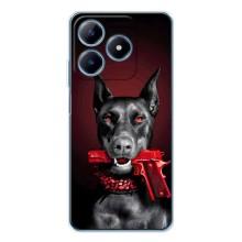 Чохол ДОБЕРМАН  для Realme C61 (Доберман злий)