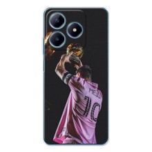 Чехол Месси футболист для Realme C61 – Месси с кубом
