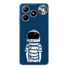 Чехол NASA для Realme C61 (AlphaPrint) (Мальчик в шлеме)