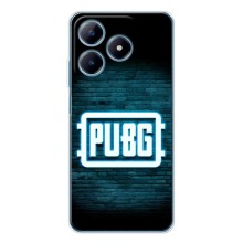 Чехол PUBG для Реалми С61 (AlphaPrint) (Лого PUBG)