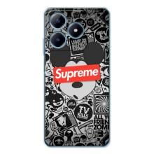 Чехол с Брендами одежды на Реалми С61 – Supreme Маус