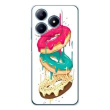 Чехол с изображением  вкусной еды для Realme C61 – Сочные пончики