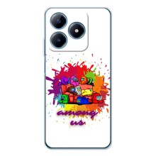 Чехол Амонг Ас для Realme C61 (AlphaPrint) (Яркий АмонгАс)
