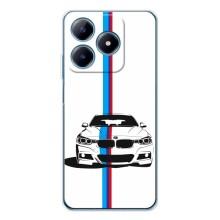 Чехол для Реалми С61 - с принтом БМВ (AlphaPrint) (Машина БМВ)