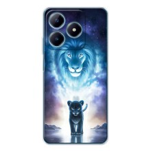 Чехол со Львом для Realme C61 (VPrint) (Маленький лев)