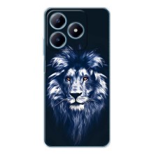 Чехол со Львом для Realme C61 (VPrint) (Синий Лев)