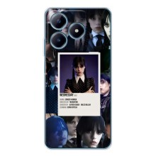 Чехлы Венсдей на Realme C61 Уэнсдей (AlphaPrint) (коллаж Уэнздей)