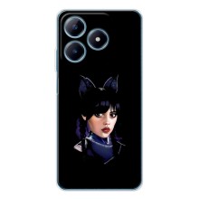 Чехлы Венсдей на Realme C61 Уэнсдей (AlphaPrint) (серьезная Уэнздей)