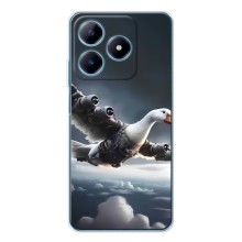Чехол с мемом Тралалело тралала на Realme C61 (Бомбардини гусини)