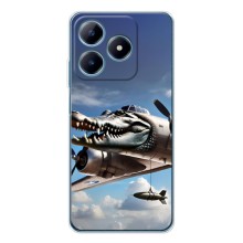 Чехол с мемом Тралалело тралала на Realme C61 (Бомбардиро крокодило)