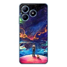 Космические Чехлы для Реалми С61 (VPrint) (Галактический вид)