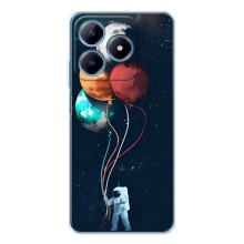 Космические Чехлы для Реалми С61 (VPrint) (Планеты шарики)