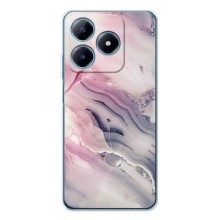 Мраморный чехол на Realme C61 (VPrint) (Пурпурный Мрамор)