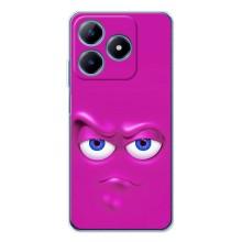 Силиконовые Чехлы (смешные стикеры) для Realme C61 – Хитрая мордочка