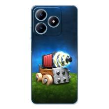 Силиконовый Чехол (атрибутика Клеш Роял) для Realme C61 – Пушка