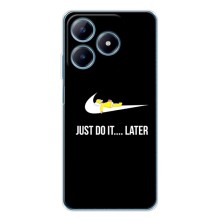 Силиконовый Чехол на Realme C61 с картинкой Nike (Later)