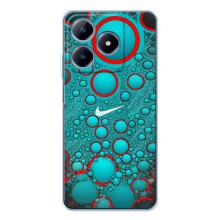 Силиконовый Чехол на Realme C61 с картинкой Nike (Найк зеленый)