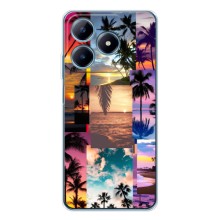 Силиконовый чехол с КАРТИНКАМИ лето для Realme C61 (AlphaPrint) (Летний отпуск)