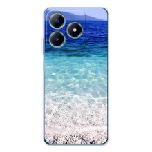 Силиконовый чехол с КАРТИНКАМИ лето для Realme C61 (AlphaPrint) (Море)